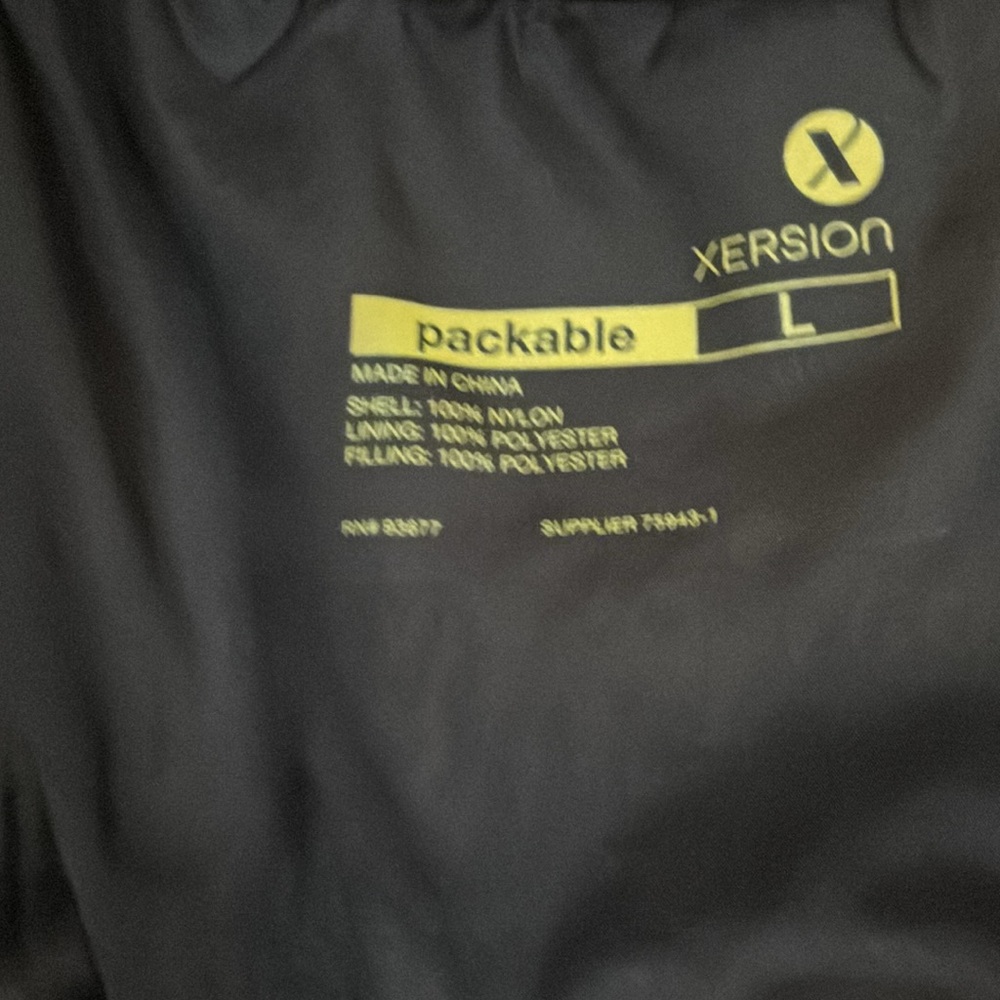 Xersion Full Zip Performance Packable Best Black … - image 2